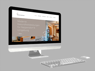 webdesign mein Gesundheitszentrum Nappersdorf Hollabrunn