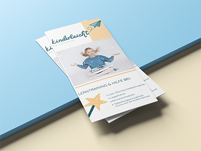 Flyer kinderleicht Lerntraining Tulln